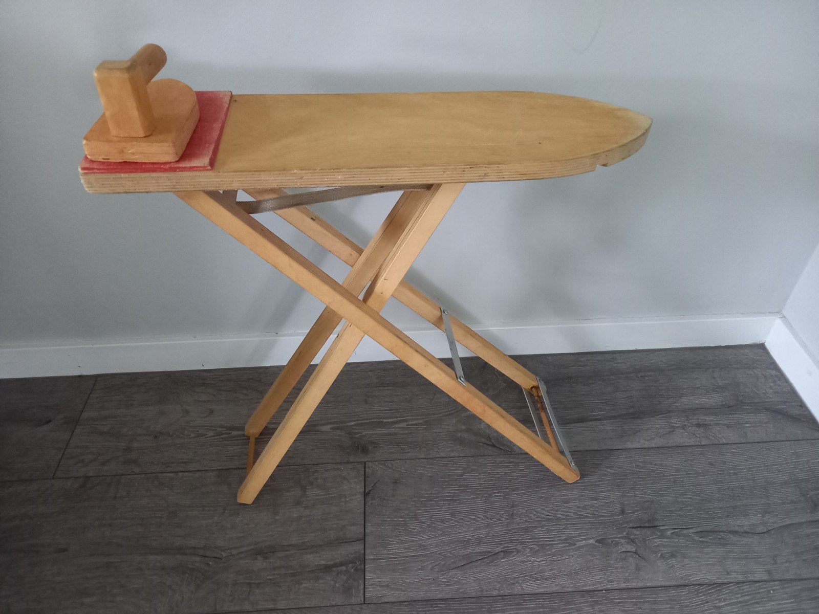 Houten kinder strijkplank met strijkijzer, Kinderen en Baby's, Ophalen, Gebruikt