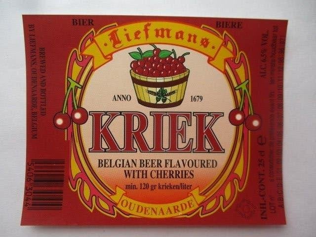 bieretiket Belgie 10-7 (F11) liefmans, Ophalen of Verzenden, Gebruikt, Overige typen, Overige merken