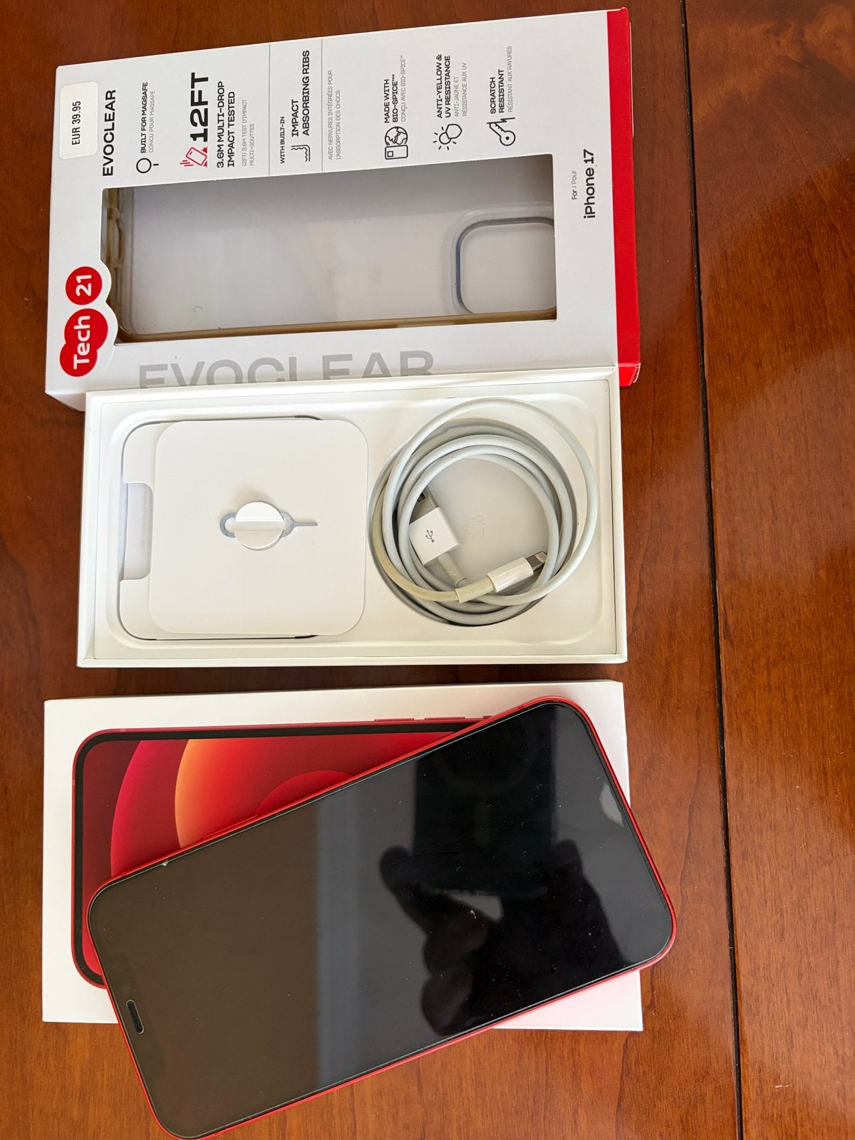 Rode iPhone 12 met hoesje, Telecommunicatie, Mobiele telefoons | Apple iPhone, Ophalen, Zo goed als nieuw, 90 %, Rood