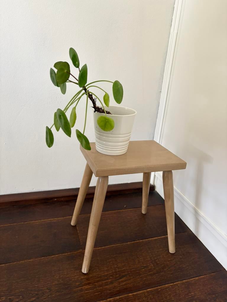 Planten tafeltje krukje, Ophalen, Gebruikt, Hout