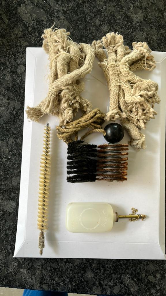 Reinigingsset Panzerfaust 44mm in originele koker, Ophalen of Verzenden, Landmacht, Duitsland, Overige typen