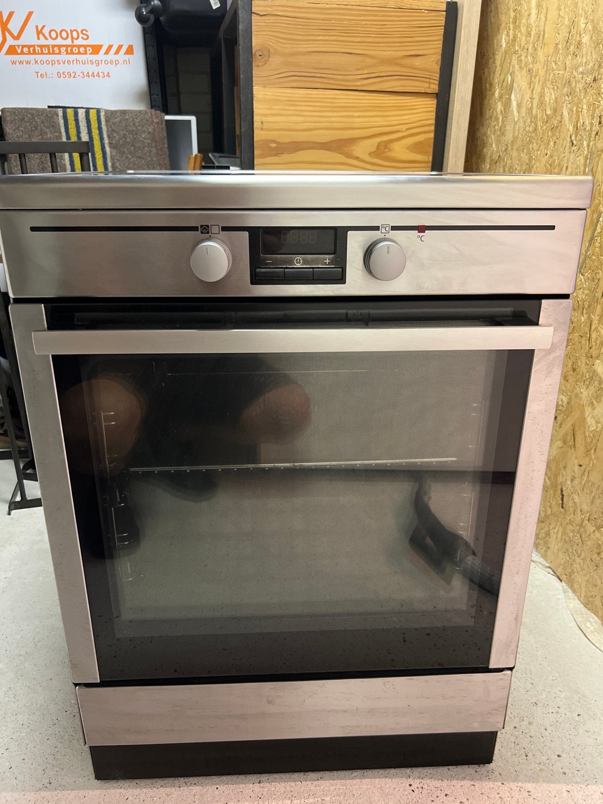 AEG Inductie Fornuis met Oven - RVS, 4 Kookzones, Energie A, Gebruikt, Hete lucht, 60 cm of meer, Energieklasse A of zuiniger