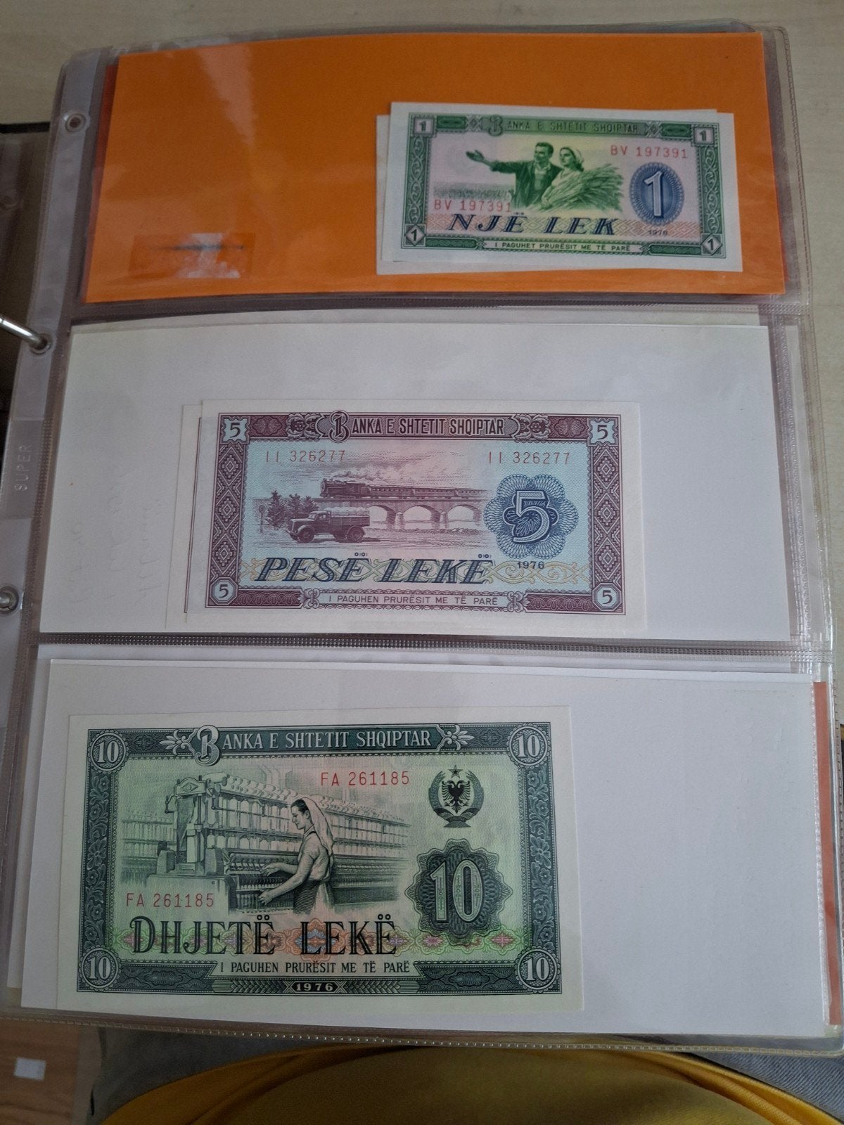 3x Albanië 1-5 -10 lek, Ophalen of Verzenden, Overige landen