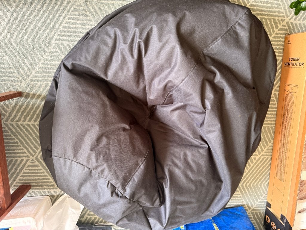 Beanbag, Ophalen, Zo goed als nieuw, Zwart, Zitzak