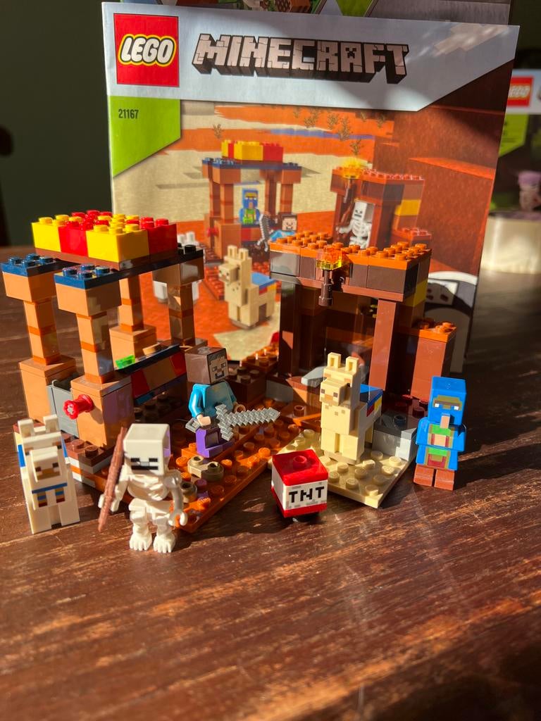 Lego Minecraft De handelpost (21167), Gebruikt, Minecraft, Lego, Ophalen of Verzenden