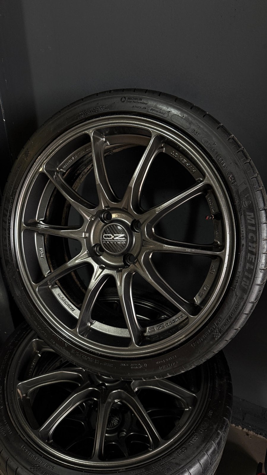 18" OZ Racing Hyper GT HLT 4x108 Star Graphite Fiesta ST, Ophalen, 18 inch, Gebruikt, Banden en Velgen
