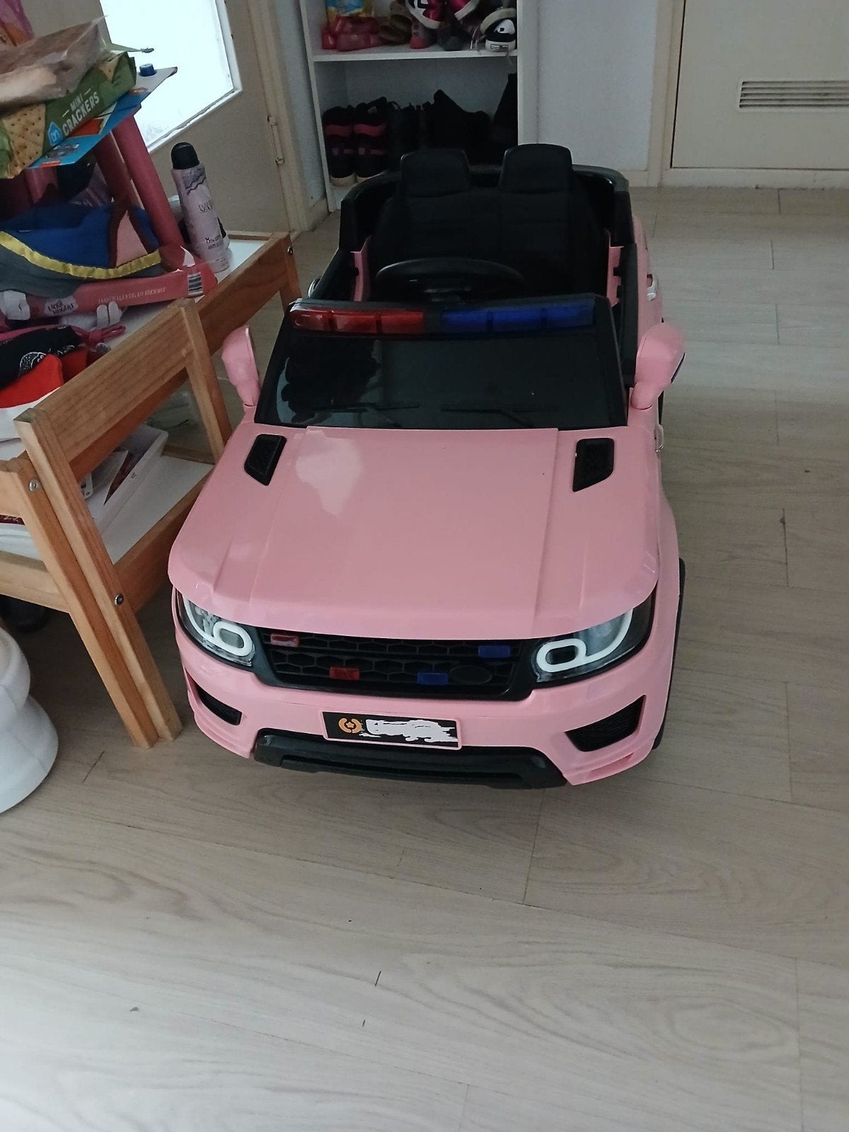 Elektrische kinderauto Land Rover roze, Ophalen of Verzenden, Zo goed als nieuw, Overige typen