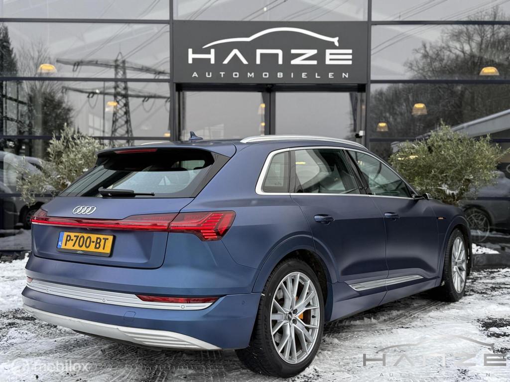 Audi e-tron e-tron 55 quattro 90%SoH advanced Pro 95 kWh, Automaat, 131 €/maand, Blauw, Leder