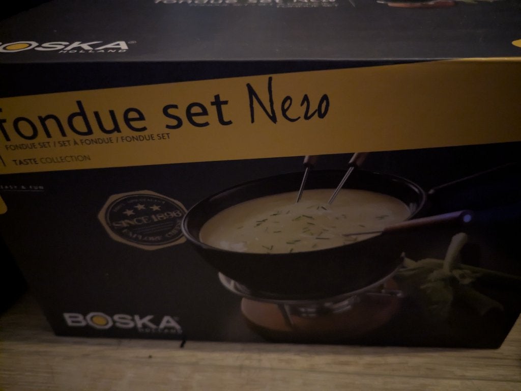 Boska Fondue set Nero 853528, Ophalen, Zo goed als nieuw, Brander, Fondueset