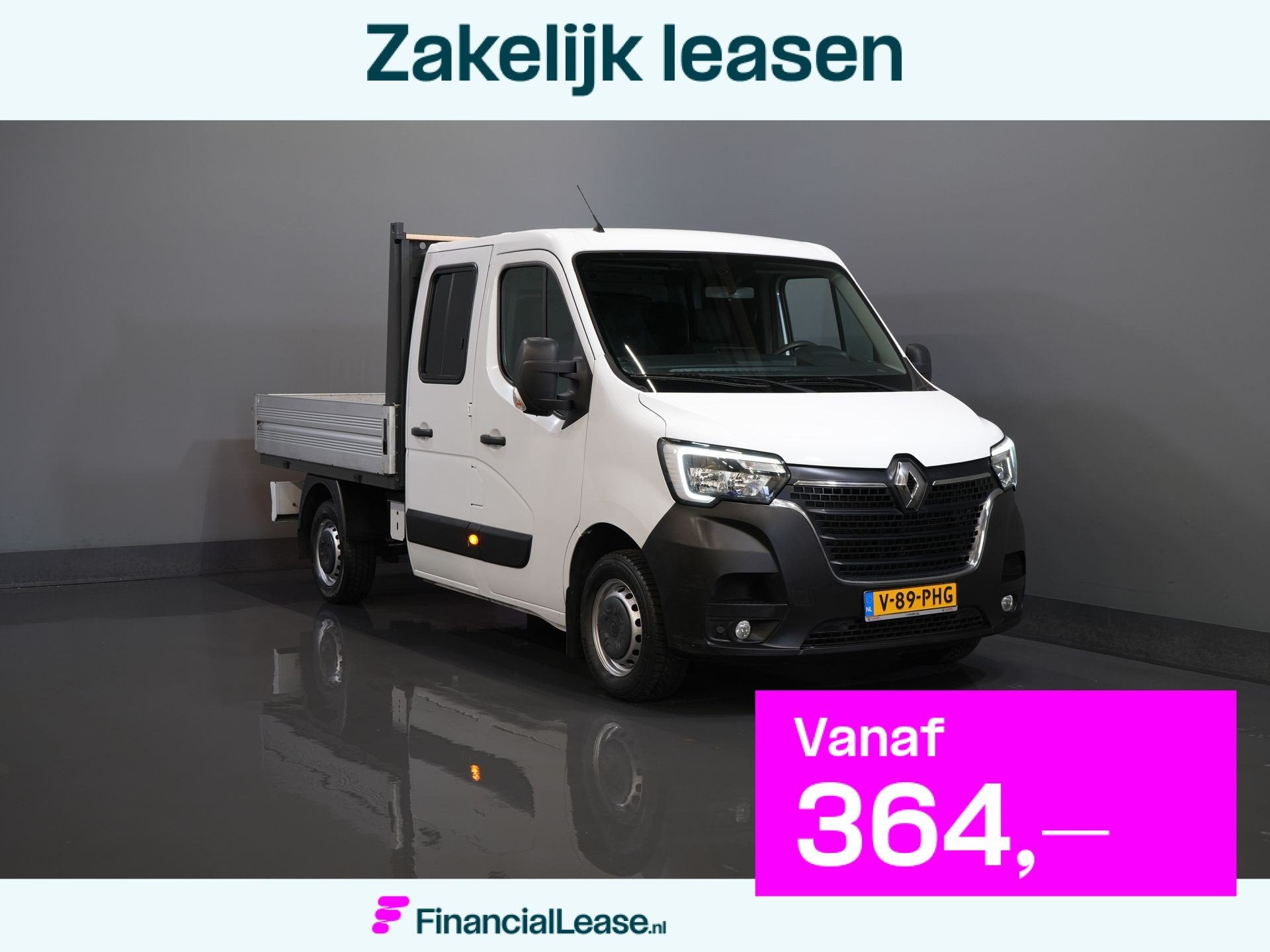 Renault Master 2.3 dCi 150 pk DC Dubbel Cabine Open laadbak/, Voorwielaandrijving, Stof, Gebruikt, 4 cilinders