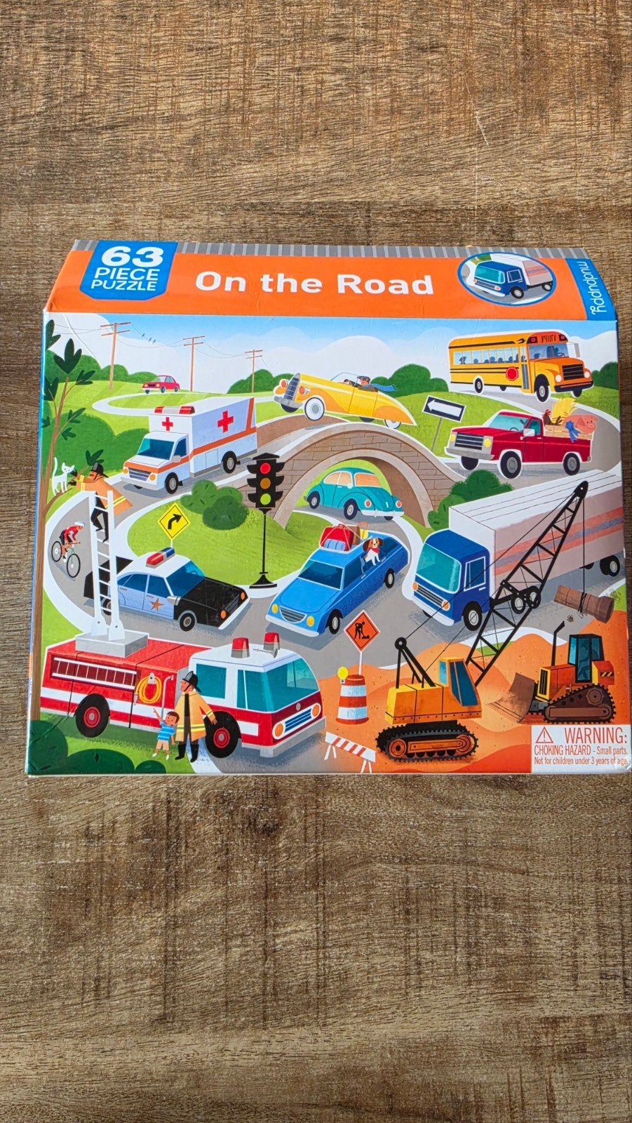 Mudpuppy 'On the Road' Puzzel - 63 Stukjes, Ophalen, Zo goed als nieuw