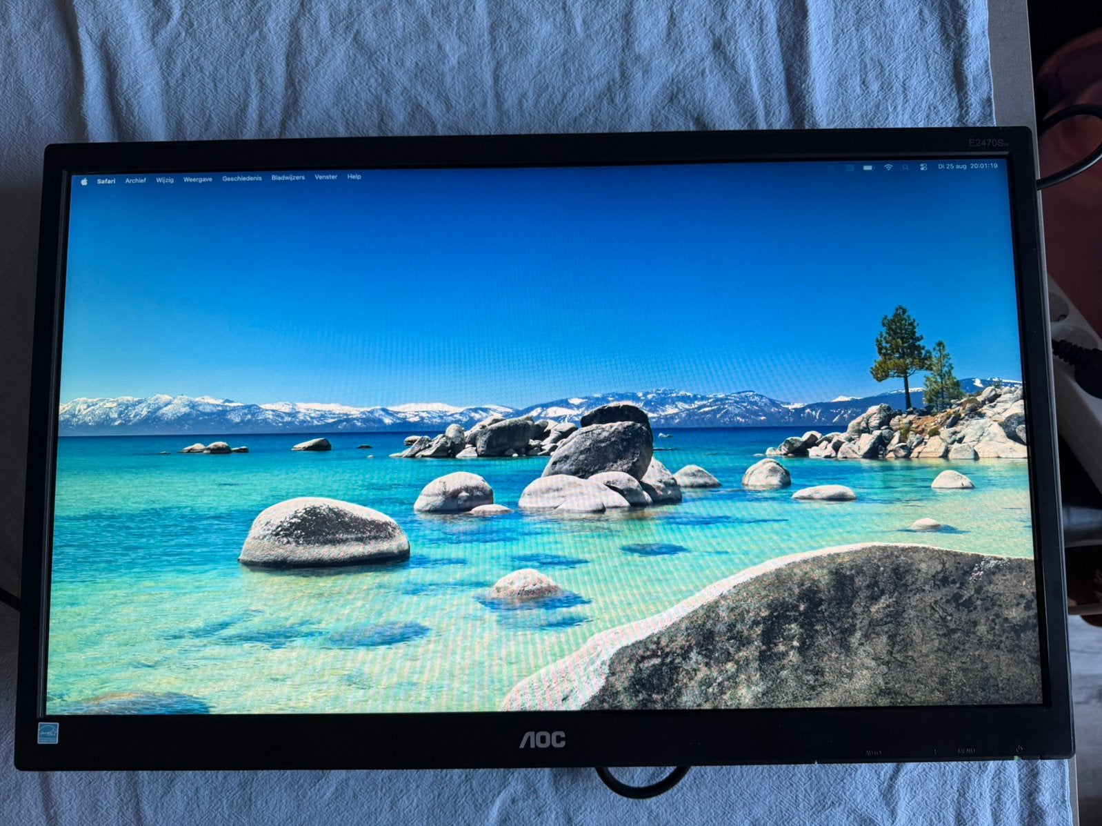 AOC E2470SW 24 inch LED Monitor - Full HD, HDMI, Kantelbaar, Full HD, Ophalen of Verzenden