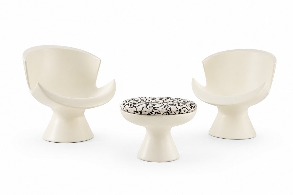 Lounge set Karim Rashid voor Label -Van den Berg, Kunststof, Zo goed als nieuw, Loungeset, Bijzettafel