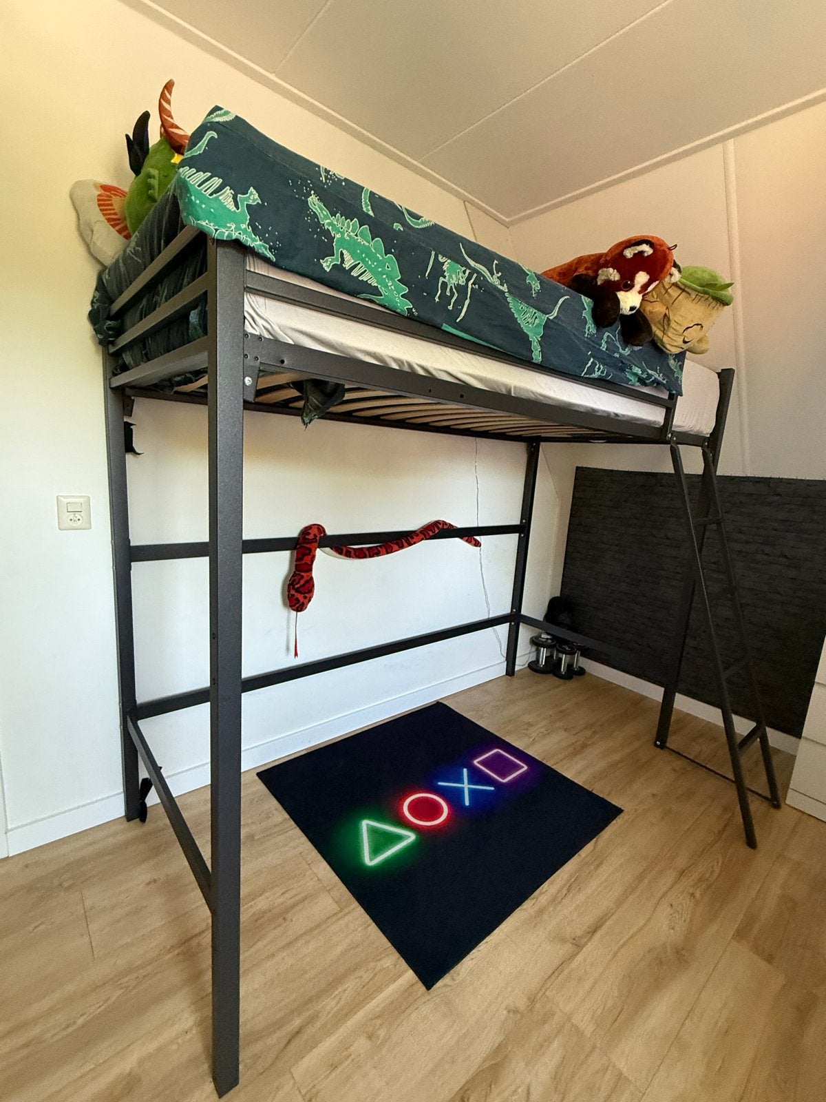 Hoogslaper stevig links/rechts (zgan), Gebruikt, Eenpersoons, 160 tot 180 cm, Ophalen of Verzenden