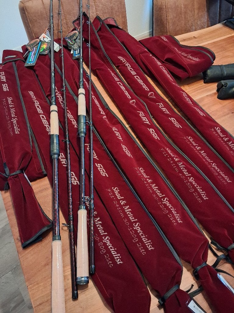 SG6 Fury Shad & Metal Specialist hengels...top stokken!, Tinstraat, Savage Gear, Werphengel, Nieuw