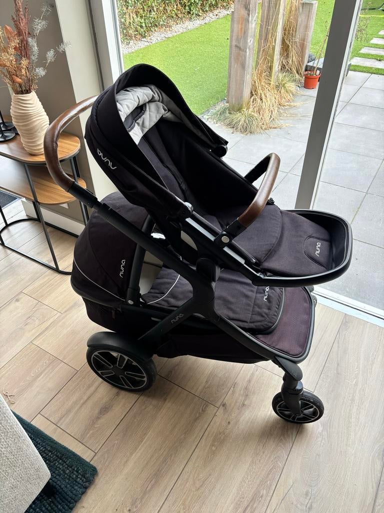 NUNA DEMI GROW CAVIAR Duowagen - Perfect voor 2 kinderen, Kinderen en Baby's, Buggy's, Ophalen, Gebruikt