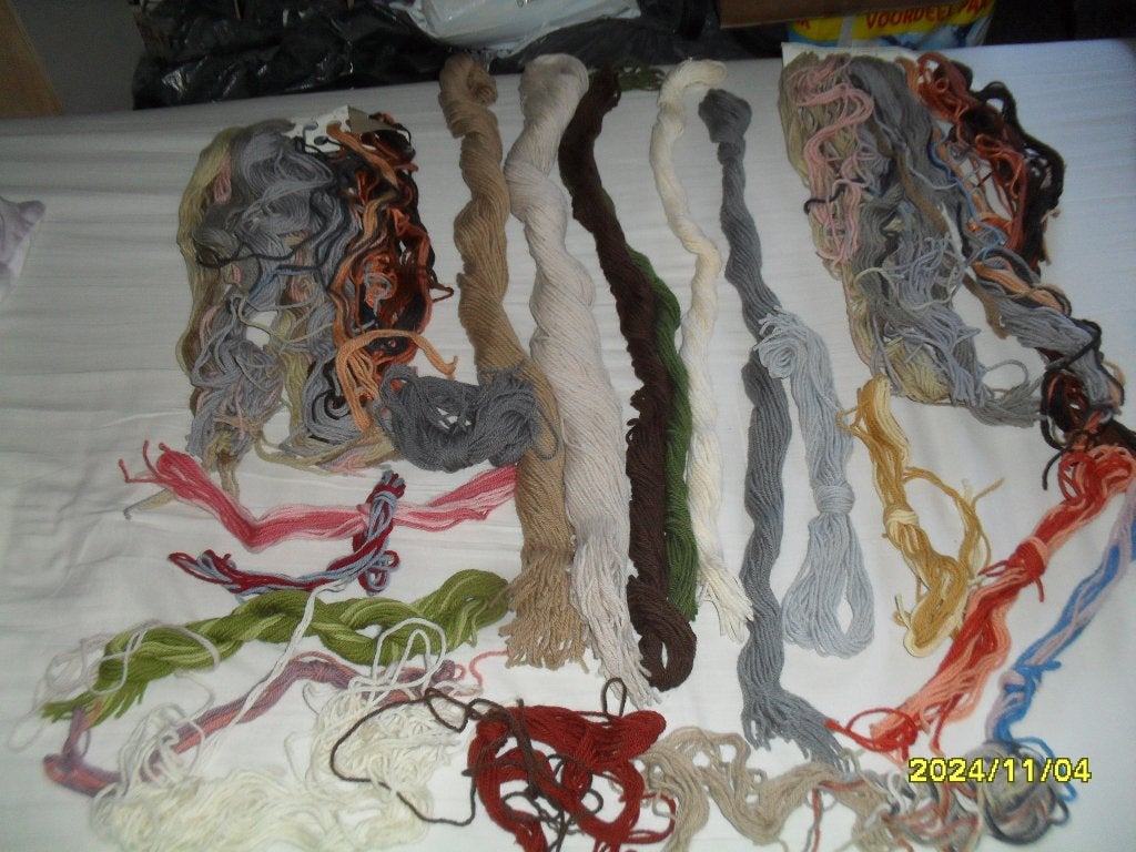 Borduurwol/Dik borduurgaren in diverse kleuren. En DMC garen, Ophalen of Verzenden, Nieuw, Handborduren, Borduurgaren of Zijde
