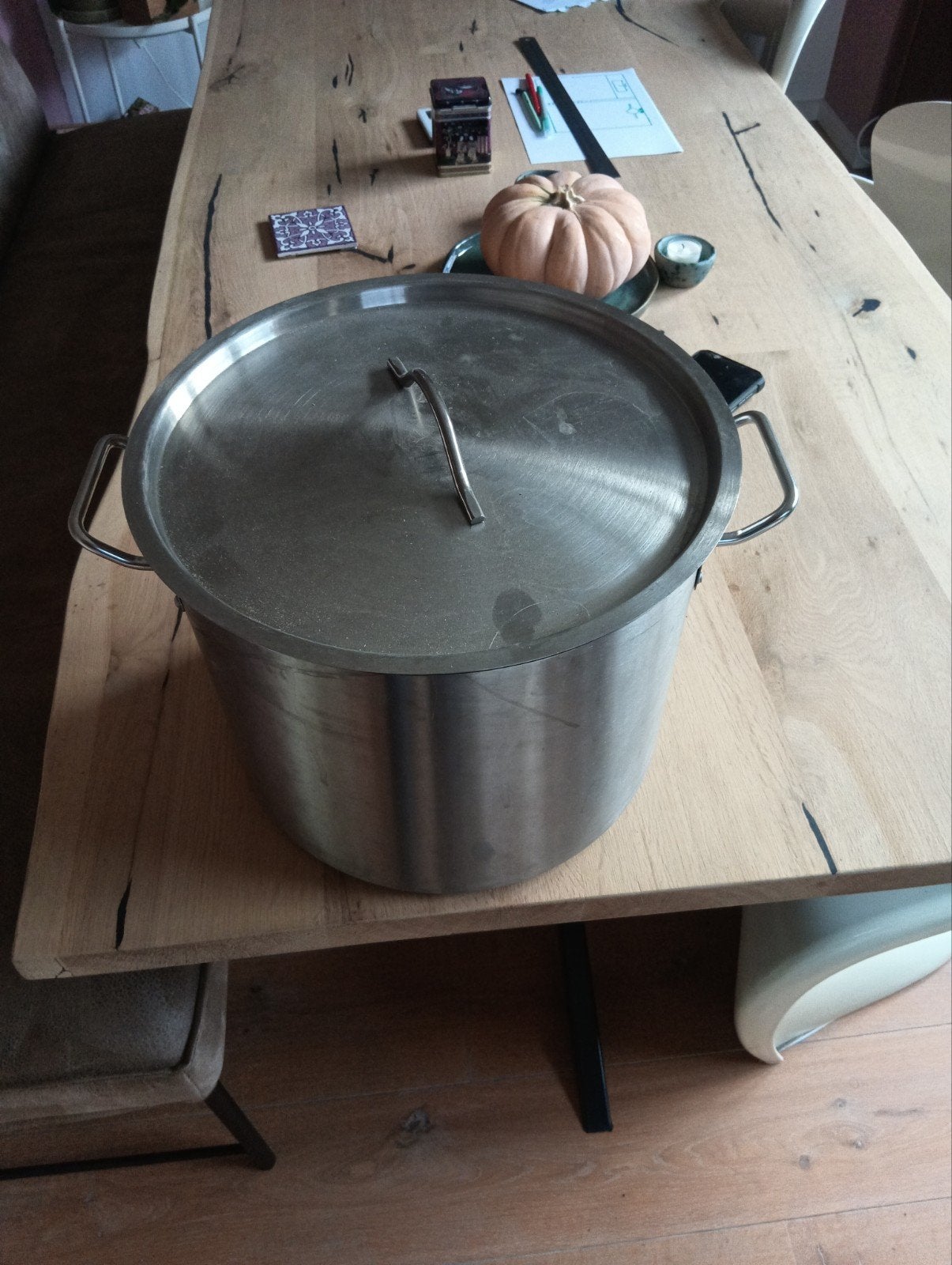 pan 20 liter bierbrouwen, Ophalen of Verzenden, Zo goed als nieuw, Rvs