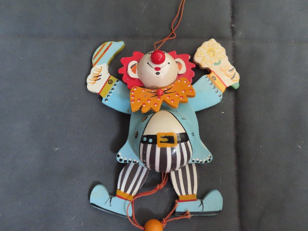 Trekpop van een Clown, Ophalen of Verzenden, Zo goed als nieuw, Duw- of Trekspeelgoed