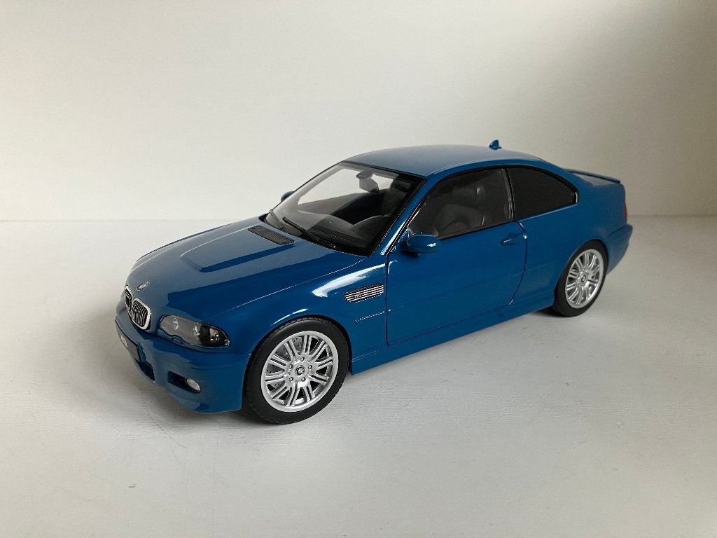 BMW M3 e46 Coupe van 2000 Laguna Seca Blue 1/18 Norev, Ophalen of Verzenden, Nieuw, Auto, Norev