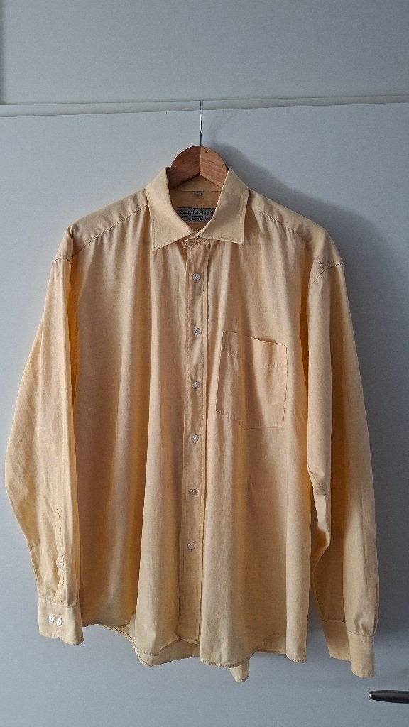 Geel overhemd, merk Lucca Facciano, maat 42, Kleding | Heren, Geel, Ophalen of Verzenden, Zo goed als nieuw, Halswijdte 41/42 (L)