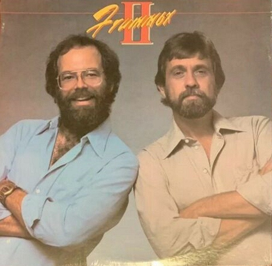 LP Frummox II (Steve Fromholz & Dan McCrimmon), Cd's en Dvd's, Vinyl | Rock, Ophalen, Gebruikt, 12 inch, Singer-songwriter