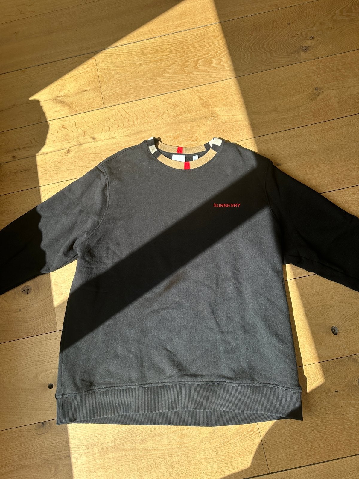 Burberry trui - Maat XXL - Zo goed als nieuw, Verzenden, Zo goed als nieuw, Overige maten, Zwart