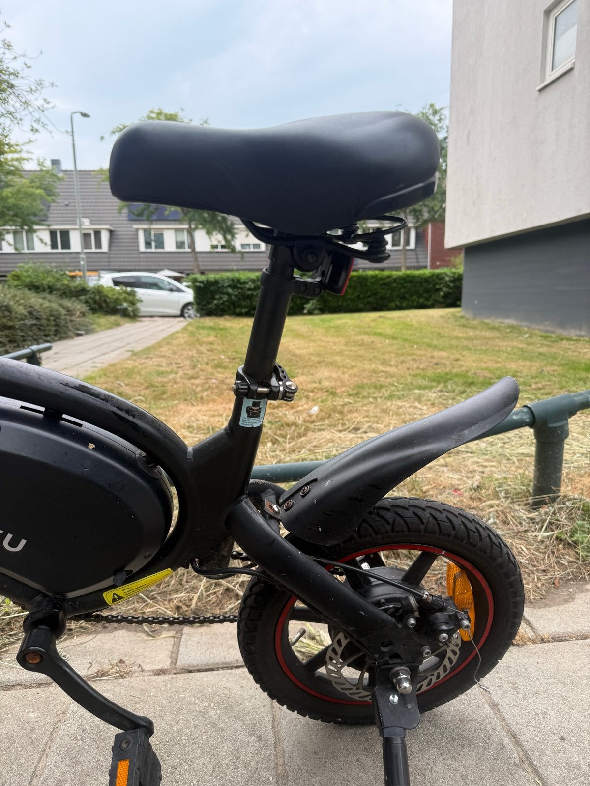Compacte en opvouwbare DYU elektrische fiets, Overige merken, Gebruikt, Ophalen of Verzenden, Minder dan 47 cm
