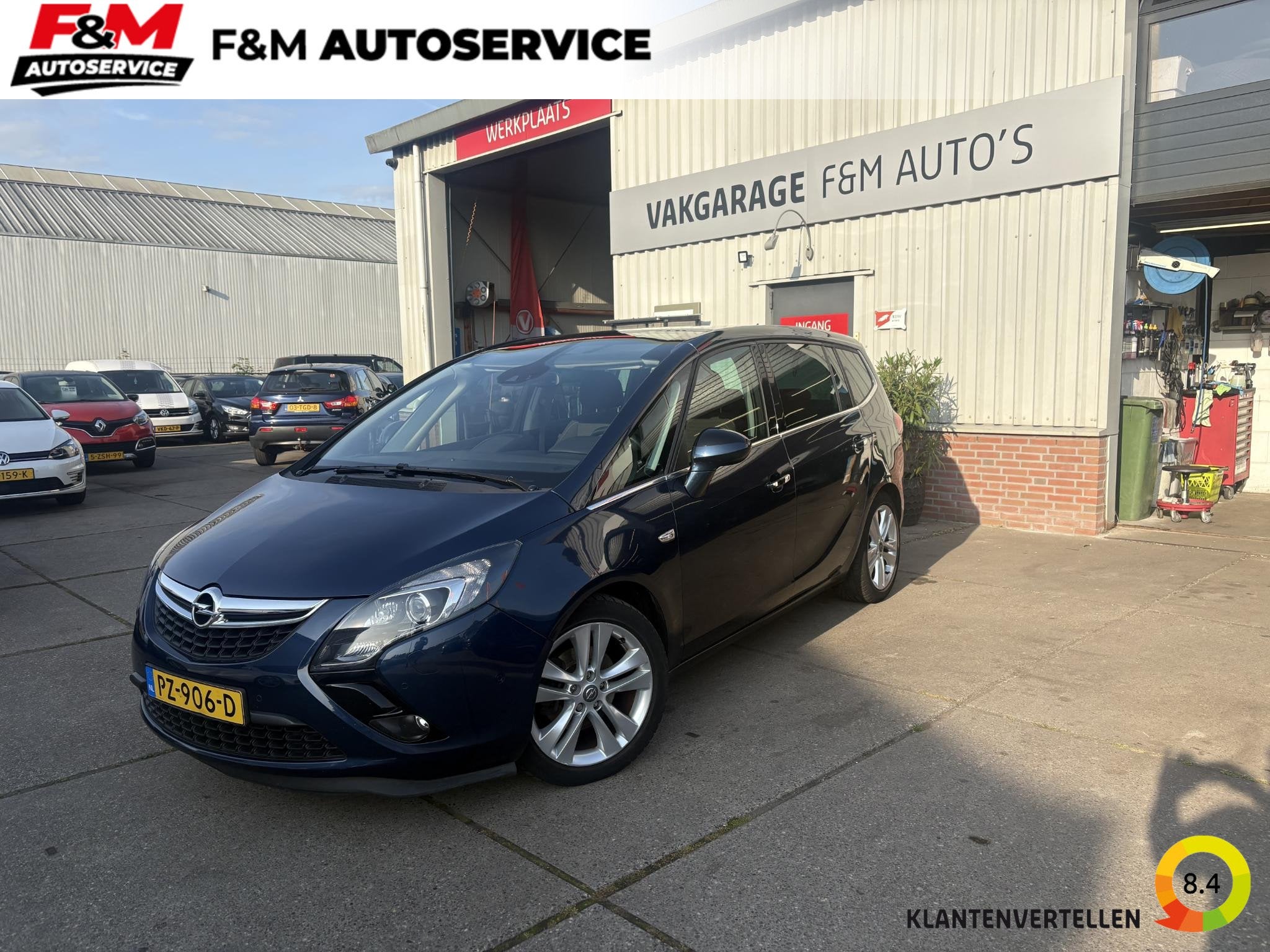 Opel Zafira Tourer 1.4 Edition Clima, cruise, pdc, trekhaak, Auto's, Voorwielaandrijving, Euro 5, Stof, 4 cilinders