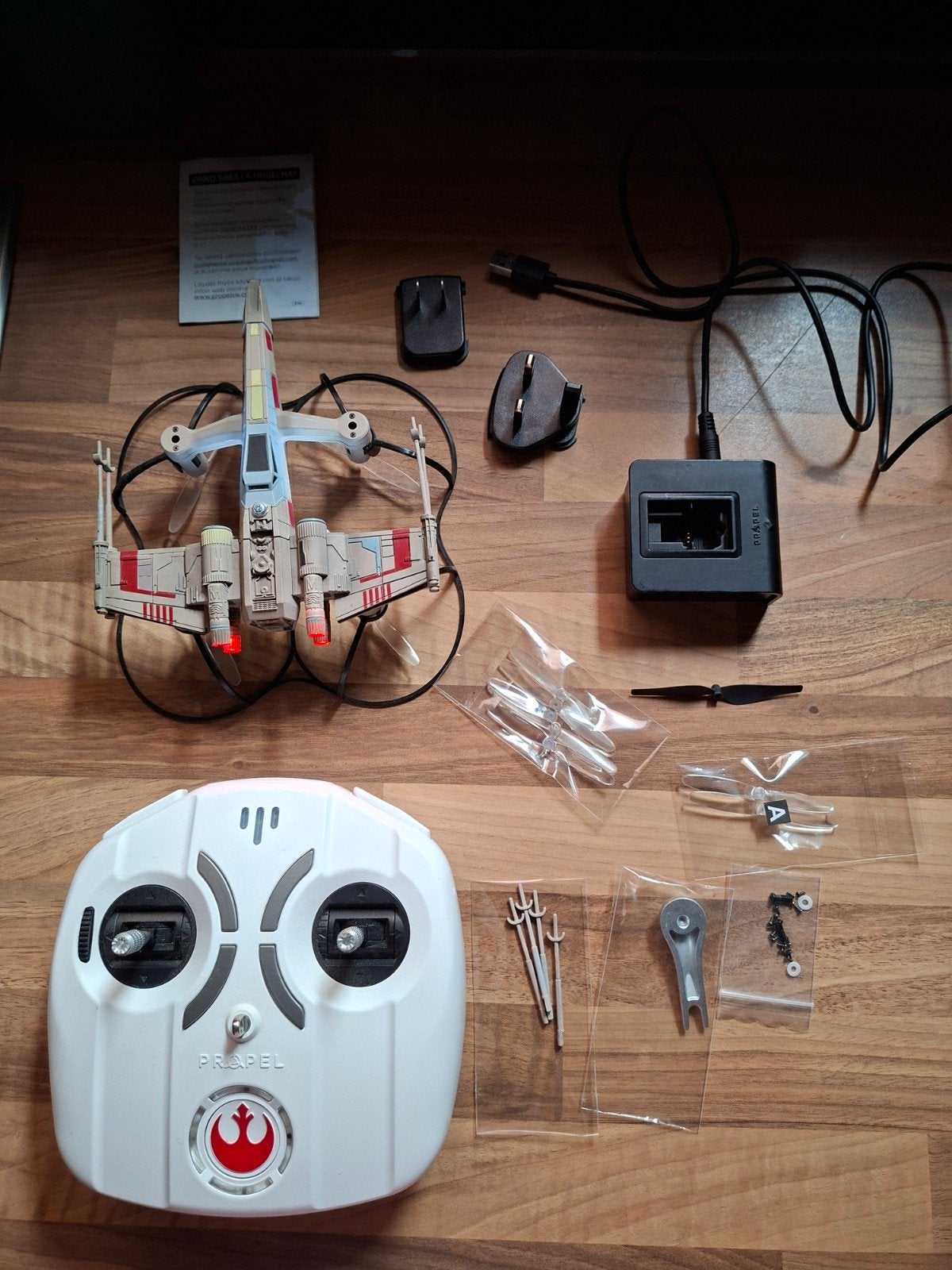 Star wars x wing drone, Ophalen of Verzenden, Zo goed als nieuw, Actiefiguurtje