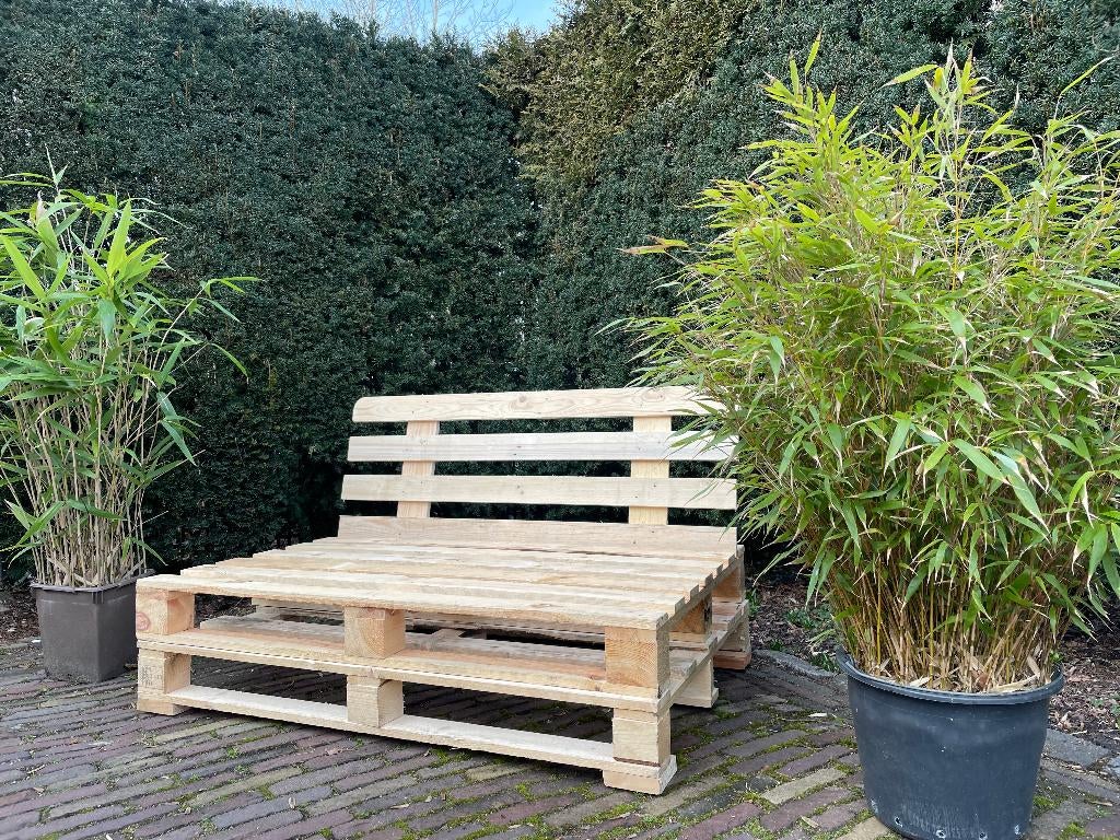 pallet bank, Doe-het-zelf en Verbouw, Hout en Planken, Ophalen, Zo goed als nieuw, 50 mm of meer, Minder dan 200 cm