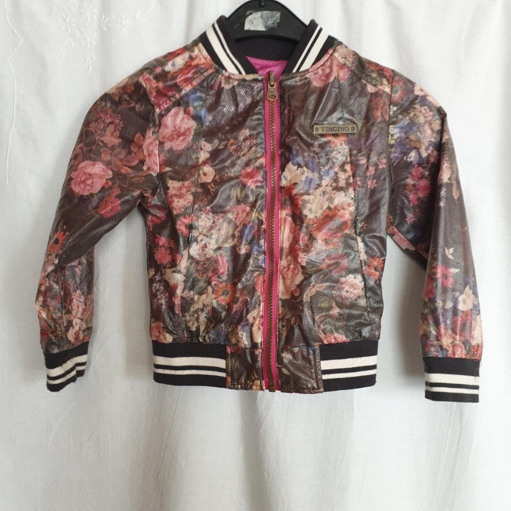 Stoere meidenjas 2 kanten op te dragen, binnenkant is roze, Meisje, ., Ophalen of Verzenden, Zo goed als nieuw