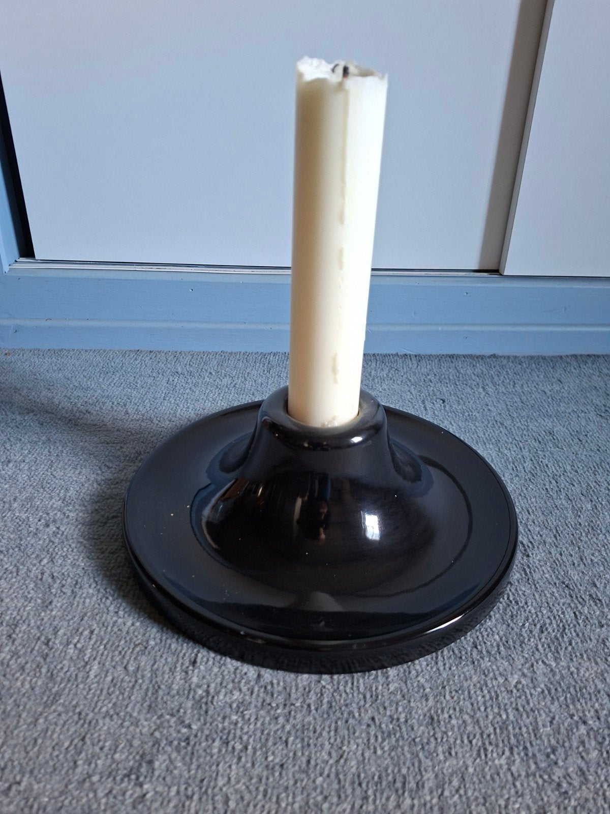 kaarsenstandaard, Ophalen, Gebruikt, Crème, 15 cm