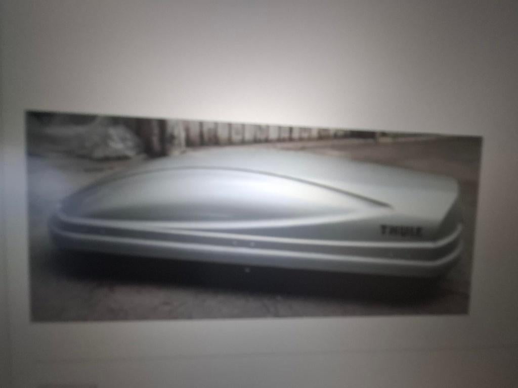 Thule Atlantis 200 dakkoffer glanzend zilverkleurig, Ophalen, Gebruikt