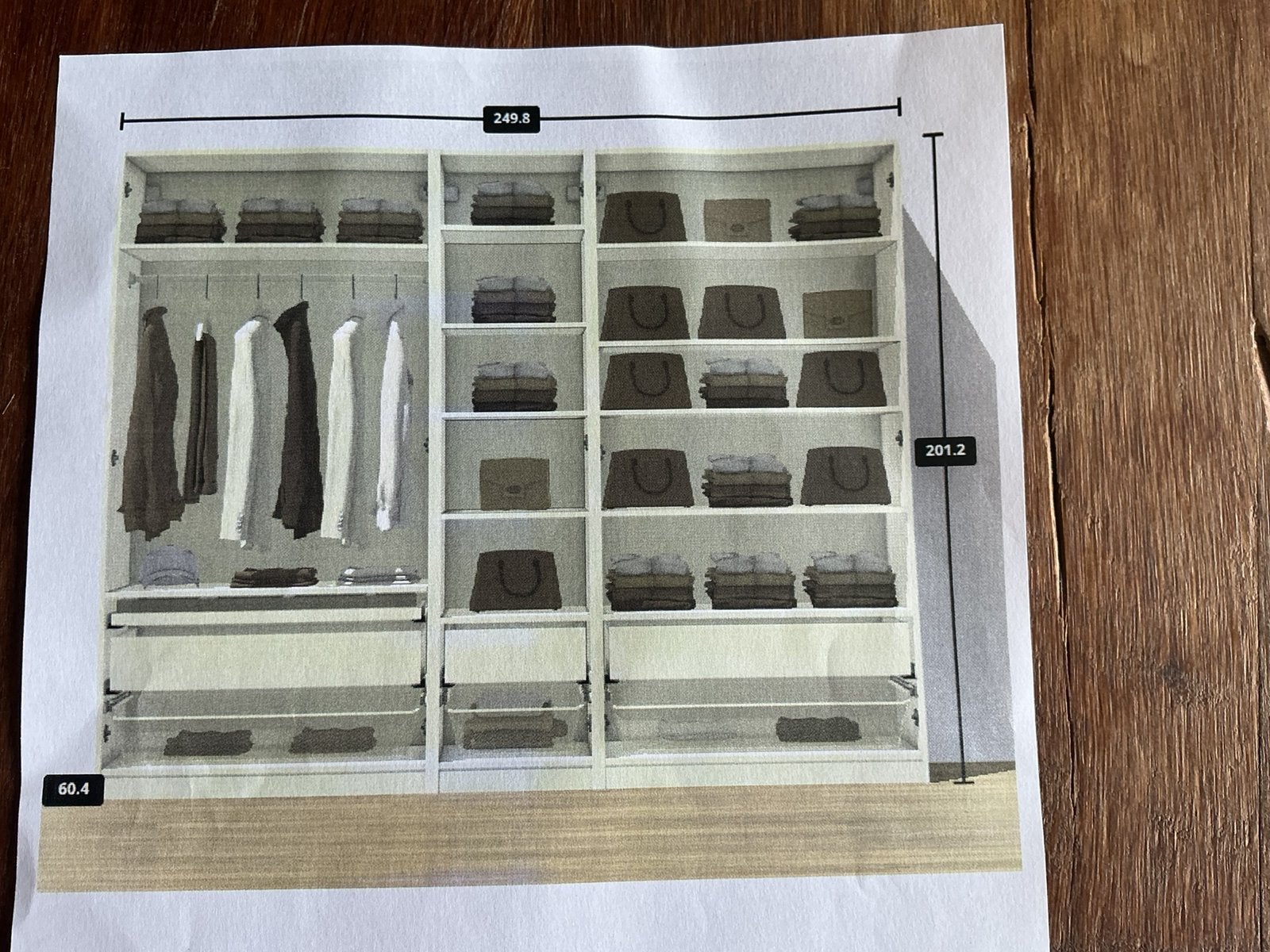 Ikea Pax kledingkast, 250 breed, 201 cm hoog. Met 5 deuren, Ophalen, 200 cm of meer, Nieuw, 200 cm of meer