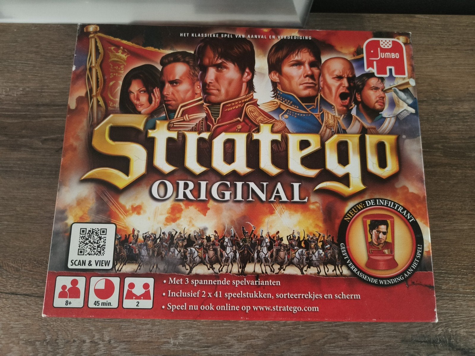 Jumbo Stratego Original, Hobby en Vrije tijd, Gezelschapsspellen | Bordspellen, Ophalen of Verzenden, Zo goed als nieuw