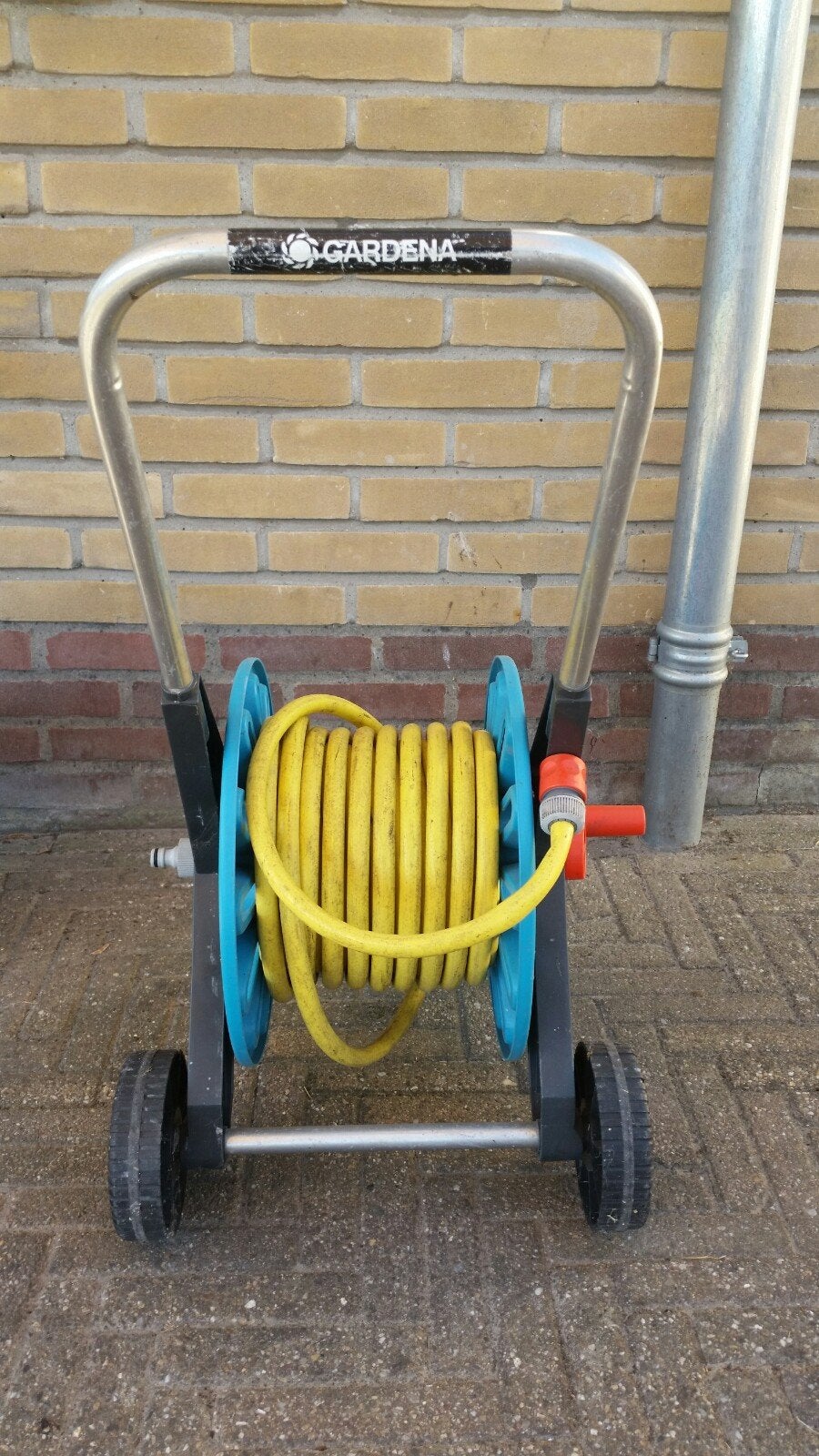 Gardena slangenwagen 20 meter, Ophalen, Gebruikt, Tuinslang