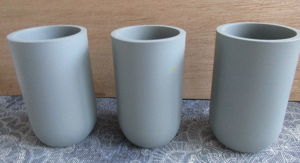 nieuw !! 3 x ( tandenborstel) beker grijs à 2,00, Ophalen of Verzenden, Nieuw, Grijs, Overige typen