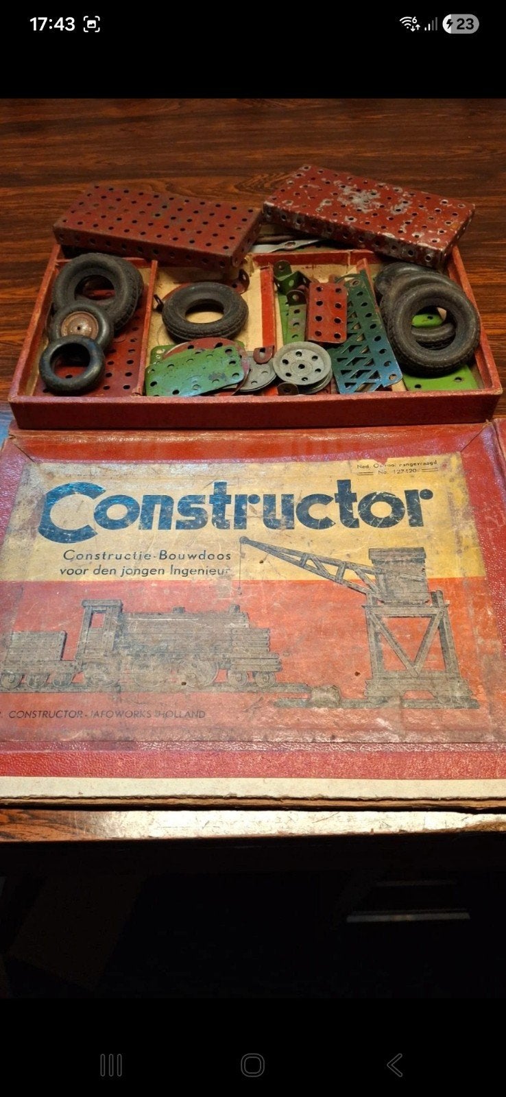 Vintage Constructor Bouwdoos Jaren '50 - Compleet, Ophalen of Verzenden