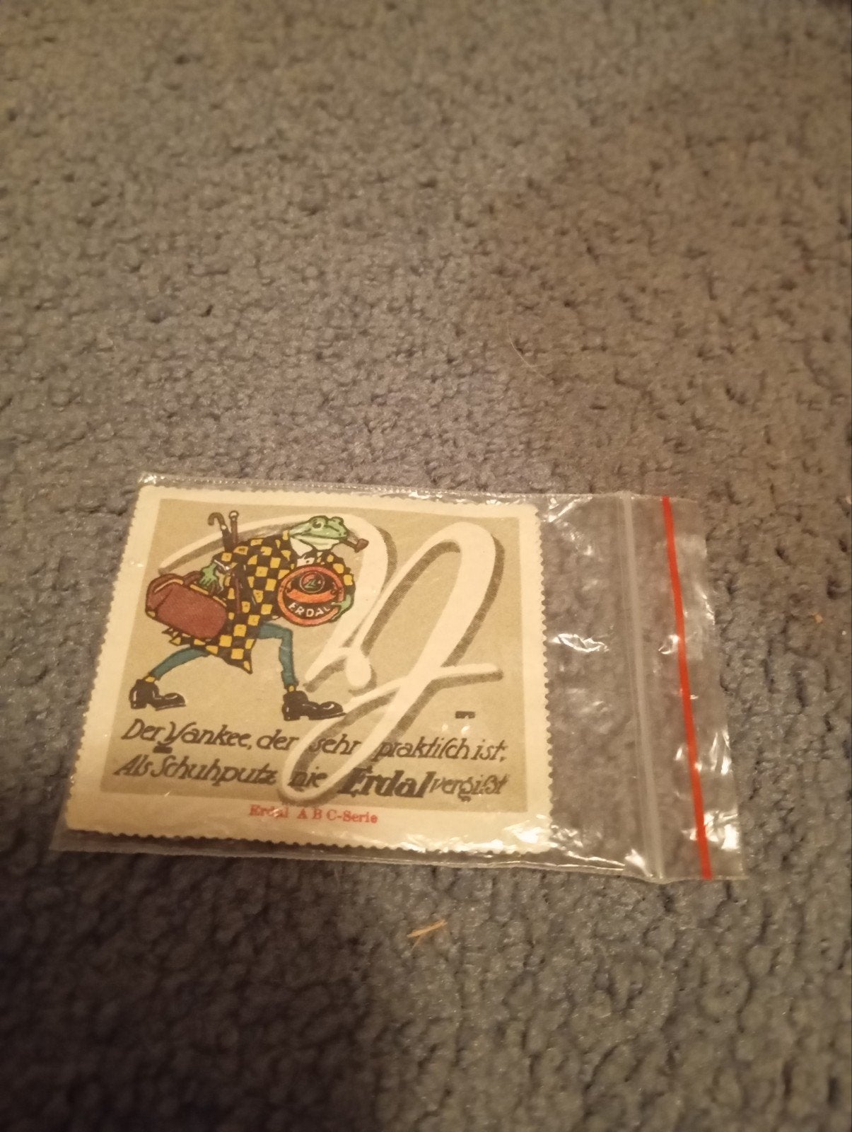 vintage Erdal Yankee ABC serie reclame, Ophalen of Verzenden, Reclamebord