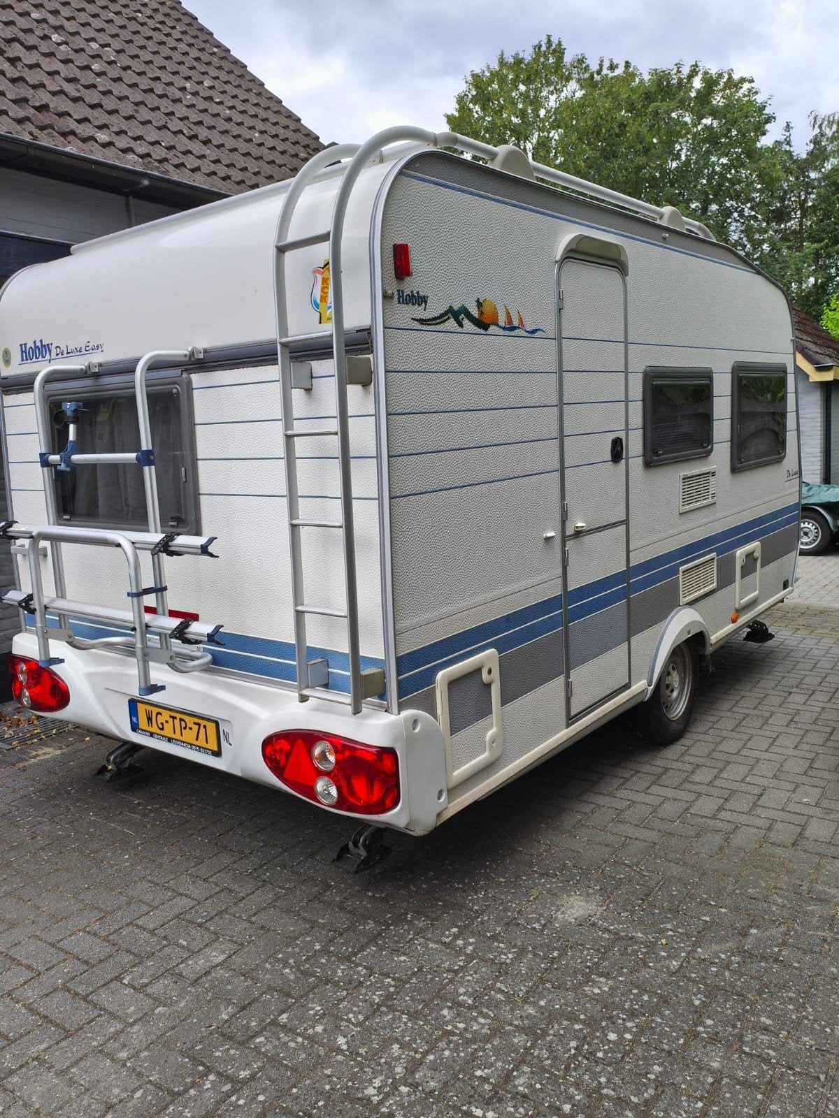 Prachtige Hobby De Luxe Easy caravan met mover en luifel, Rondzit, Hobby, Mover, Particulier