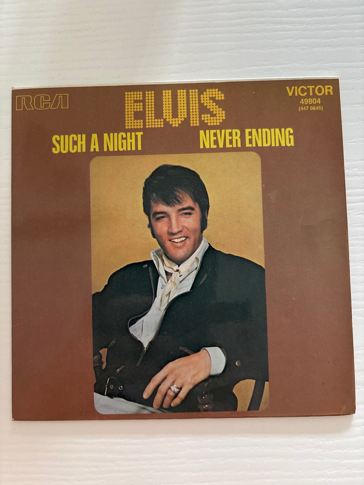 Elvis Presley - Such a Night / Never Ending - 45 toeren sing, Ophalen of Verzenden, Zo goed als nieuw, Cd of Plaat