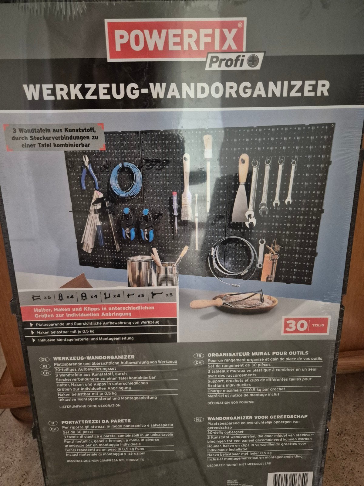 Wandorganizer (nieuw), Ophalen, Nieuw