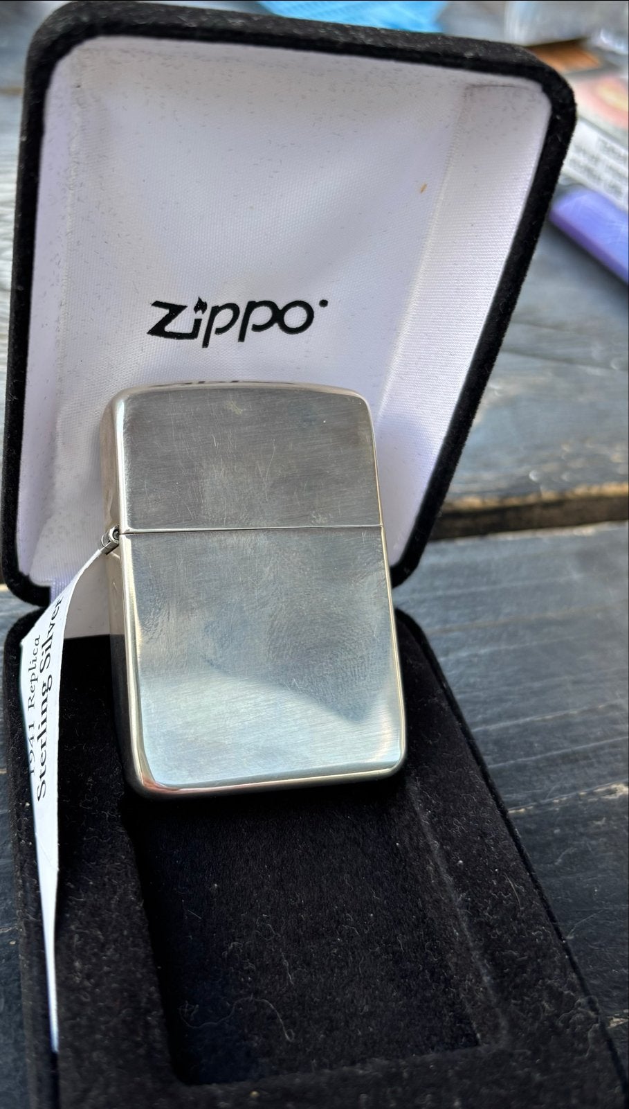 Zippo 1941 Replica Sterling Silver Aansteker Nieuw in Doos, Ophalen, Nieuw, Aansteker
