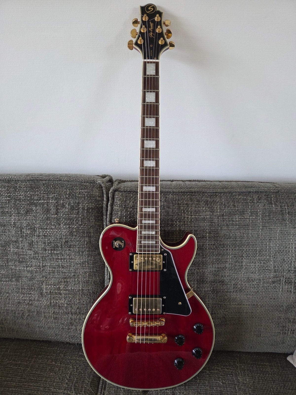 Samick avion AV6 Duncan designed Les Paul model, Ophalen, Zo goed als nieuw, Solid body, Overige merken