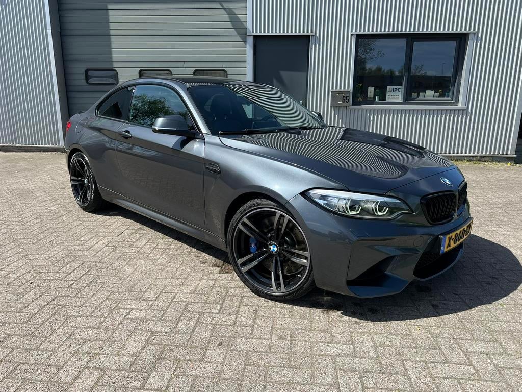 BMW 2-Serie M2 LCI 370pk M DCT 2018 Grijs, Auto's, BMW, Achterwielaandrijving, Zwart, Lichtsensor, 4 stoelen
