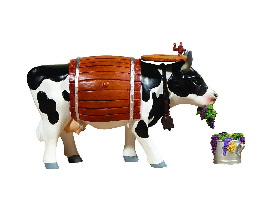 Nieuw Cow Parade koe Clarabelle the Wine gratis verzending., Ophalen of Verzenden