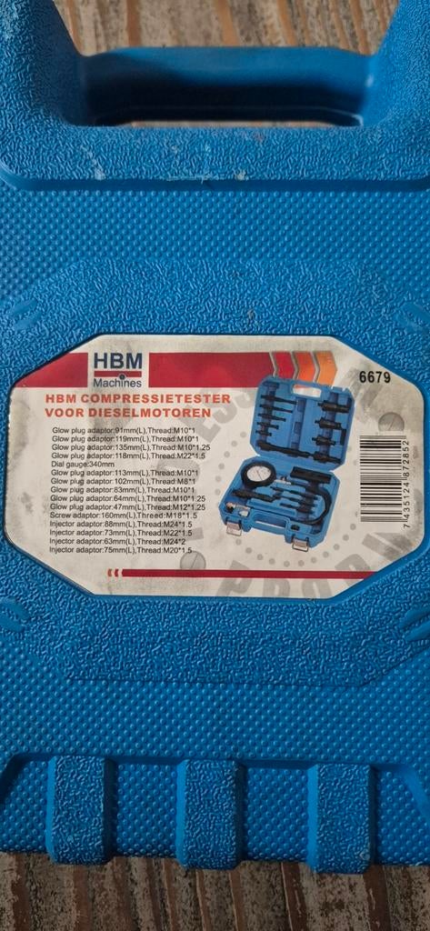 HBM Compressietester Dieselmotoren - Nieuwstaat, Auto diversen, Autogereedschap, Ophalen