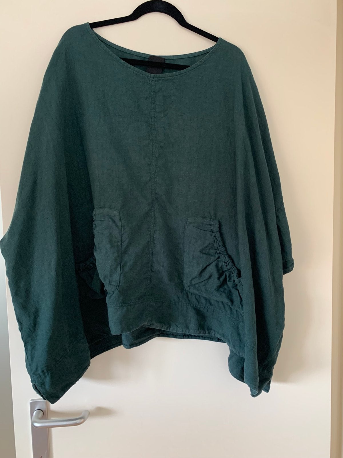 Rundholz BL, donkergroene linnen hes (kleur tree), maat OS, Ophalen of Verzenden, Zo goed als nieuw, Maat 46/48 (XL) of groter