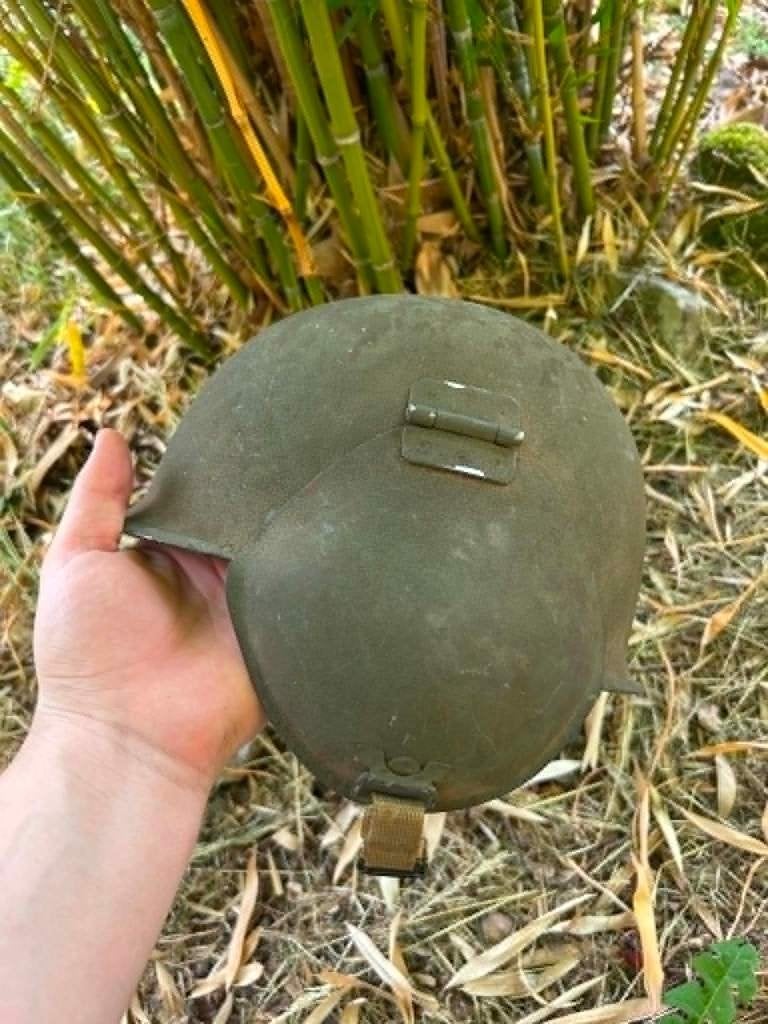 Amerikaanse M3-helm WO2, Verzamelen, Ophalen of Verzenden, Amerika, Helm of Baret